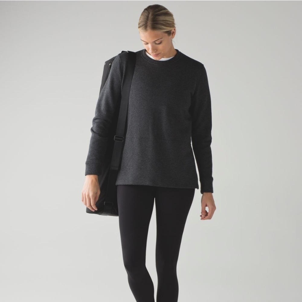 lululemon athletica Dark Charcoal Crew Sweatshirt
